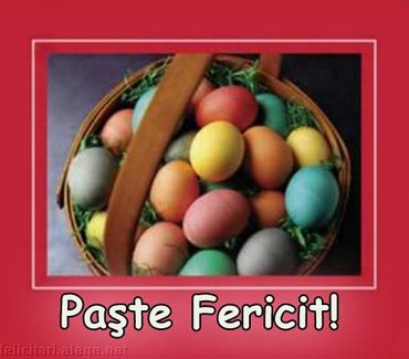 Paste Fericit