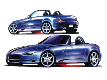 Honda S2000 blue