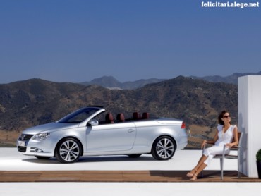 VW Eos with woman