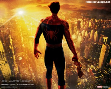 Spiderman looking