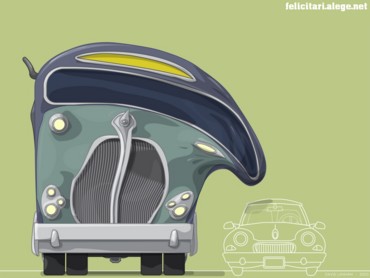 Deformed car