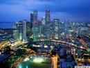 Aerial View Singapore City Singapore